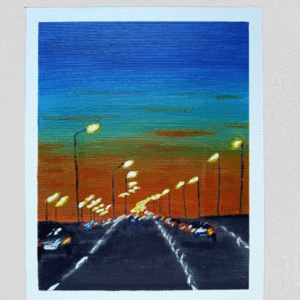 Carretera en Movimiento – Lámina Acrílica 24x30 cm