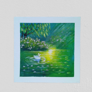 Susurros del Lago – Lámina Acrílica 20x20 cm